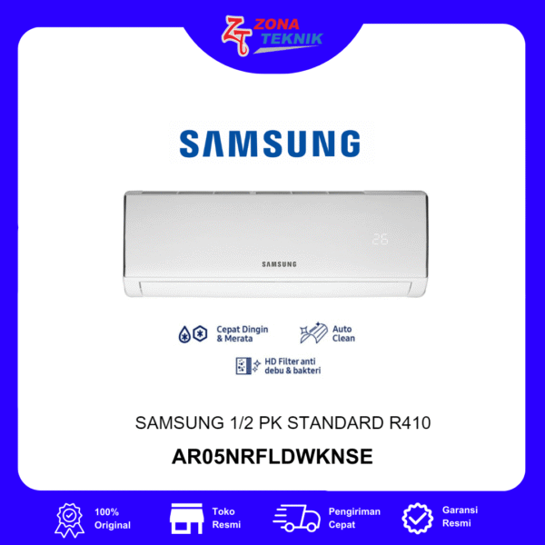 Harga AC Split Baru Samsung AR05NRFLDWKNSE 1/2 PK Standard R410