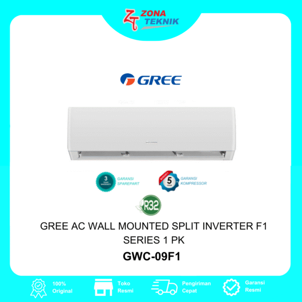 HARGA AC BARU GREE GWC-09F1-I 1 PK INVERTER