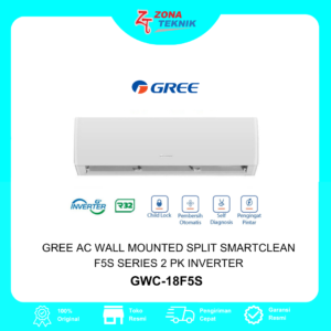 HARGA AC BARU Gree  Wall Mounted Split SmartClean GWC-18F5S 2 PK INVERTER