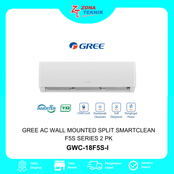 HARGA AC BARU GREE GWC-18F5S-I 2 PK INVERTER
