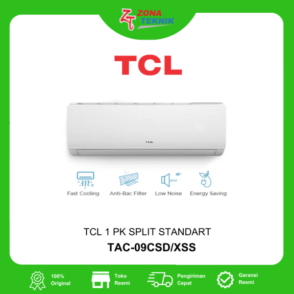 HARGA AC BARU TCL TAC-09CSD/XSS 1 PK STANDART
