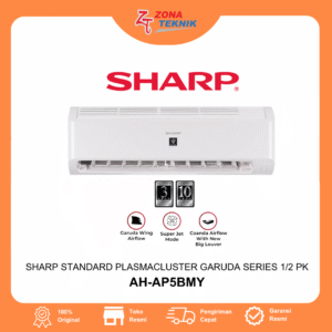 HARGA AC BARU  Sharp Standard Wall Mounted Split Plasmacluster Garuda Series 1/2 PK - AH-AP5BMY