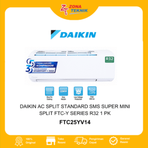 HARGA Daikin AC Split Standard SMS Super Mini Split FTC-Y Series R32 1 PK - FTC25YV14