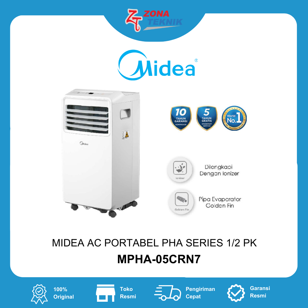 Midea AC Portabel PHA Series 1/2 PK - MPHA-05CRN7