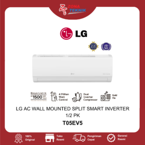 HARGA AC BARU LG 0.5 PK DUALCOOL Air Conditioner Inverter T05EV5