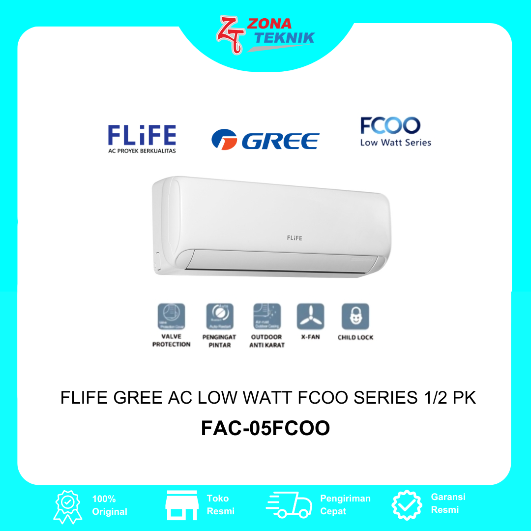 Flife Gree AC Low Watt FCOO Series 1/2 PK - FAC-05FCOO