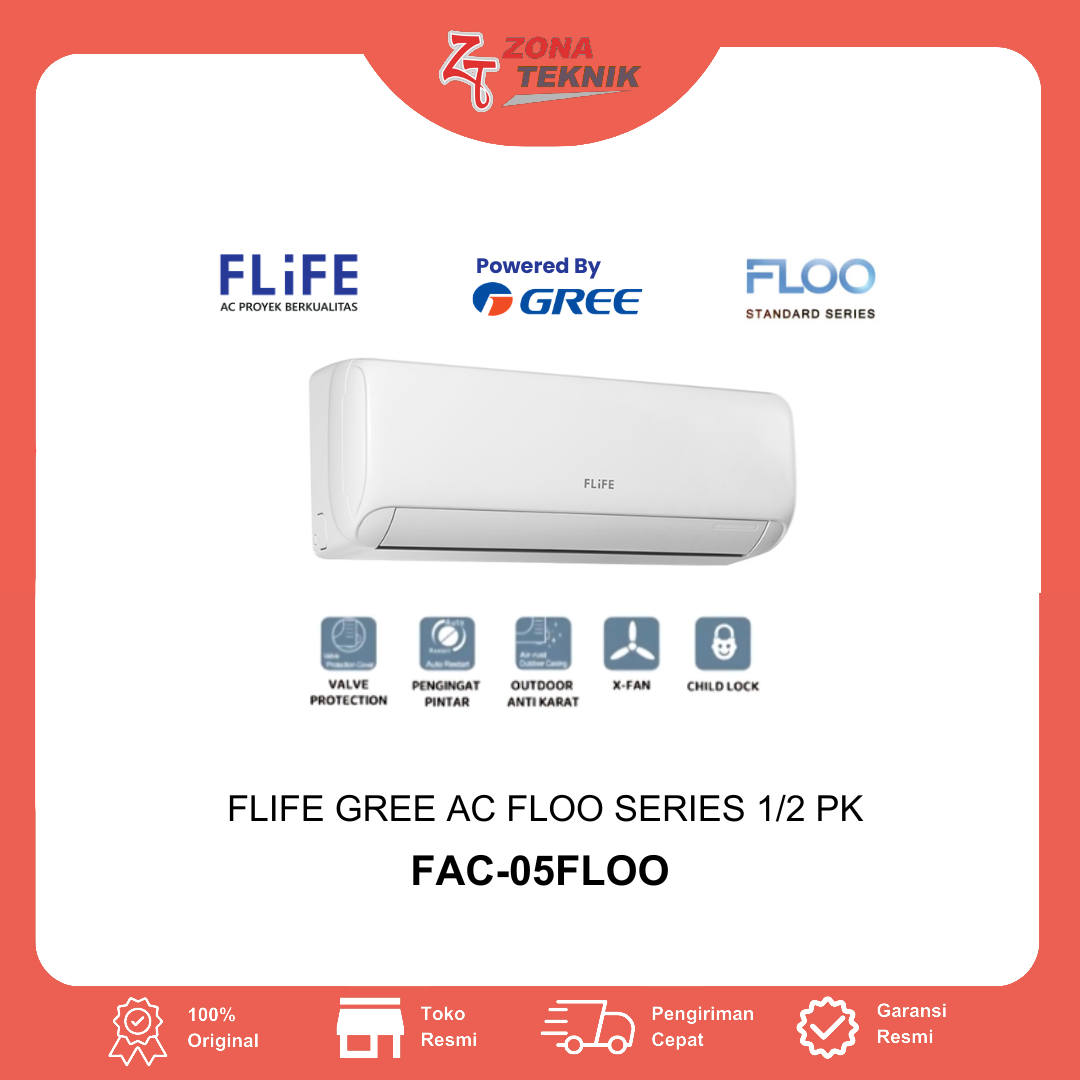 Flife By Gree AC Standart FLOO Series 1/2 PK - FAC-05FLOO