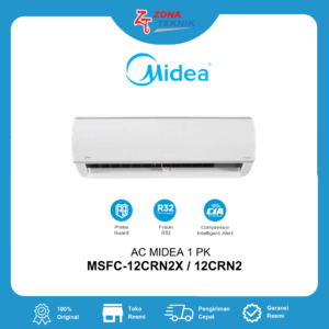 Midea AC Split Standard Double Gold Fin 1.5 PK (MSFC-12CRN2X)