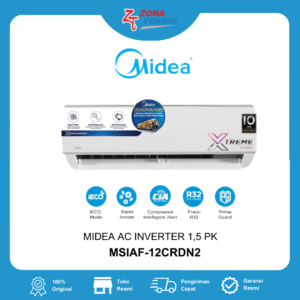 Midea AC Wall Mounted Split Inverter 1 1/2 PK - MSIAF-12CRDN2