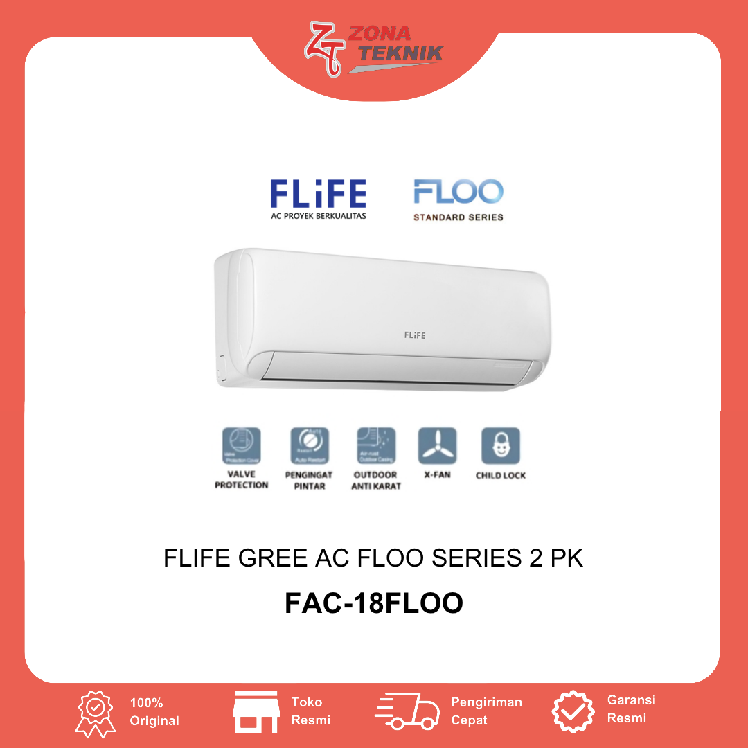 Flife AC Split Standard 2 PK FAC-18FLOO R32