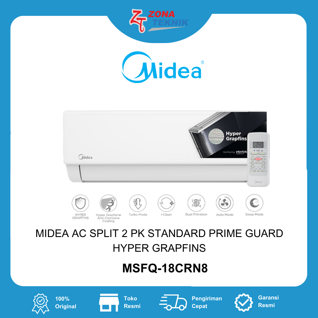 Midea AC Split Standard 2 PK MSFQ-18CRN8